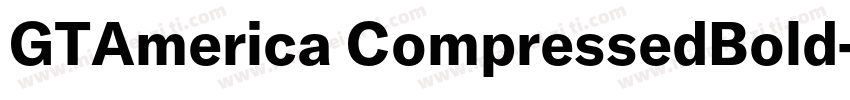 GTAmerica CompressedBold字体转换